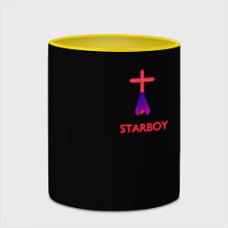 Кружка 3D STARBOY - The Weeknd, цвет: 3D-белый + желтый — фото 2
