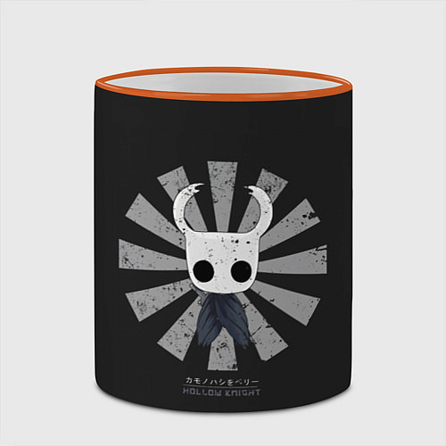 Кружка цветная Hollow Knight / 3D-Оранжевый кант – фото 2