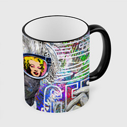 Кружка 3D Andy Warhol Энди Уорхол, цвет: 3D-черный кант