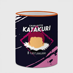 Кружка 3D Шарлотта Катакури One Piece, цвет: 3D-оранжевый кант — фото 2