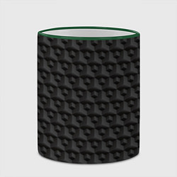 Кружка 3D ПрикоЛьные квадратики, цвет: 3D-зеленый кант — фото 2