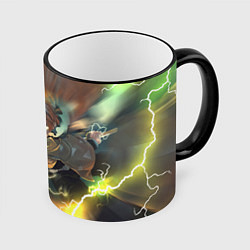 Кружка 3D ZENITSU ЗЕНИТСУ ЛОГО спина, цвет: 3D-черный кант