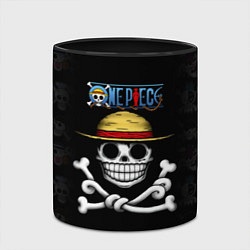 Кружка 3D Пираты Соломенной Шляпы One Piece, цвет: 3D-белый + черный — фото 2