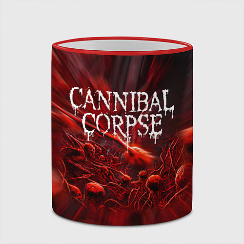 Кружка цветная Blood Cannibal Corpse Труп Каннибала Z / 3D-Красный кант – фото 2