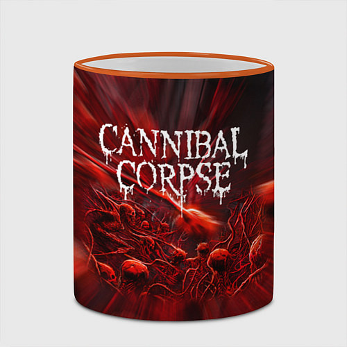 Кружка цветная Blood Cannibal Corpse Труп Каннибала Z / 3D-Оранжевый кант – фото 2