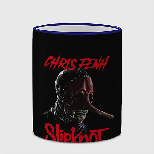 Кружка цветная CHRIS FENH SLIPKNOT СЛИПКНОТ Z / 3D-Синий кант – фото 2