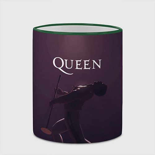 Кружка цветная Freddie Mercury Queen Z / 3D-Зеленый кант – фото 2