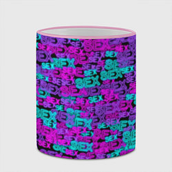 Кружка 3D Neon SEX, цвет: 3D-розовый кант — фото 2