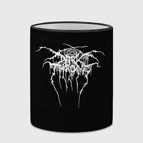 Кружка цветная Darkthrone / 3D-Черный кант – фото 2