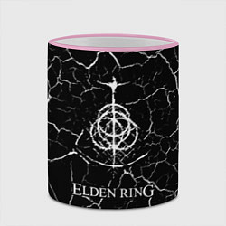 Кружка 3D Elden Ring - Cracks, цвет: 3D-розовый кант — фото 2