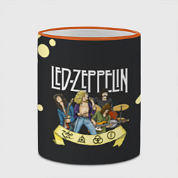 Кружка 3D LED ZEPPELIN ЛЕД ЗЕППЕЛИН Z, цвет: 3D-оранжевый кант — фото 2