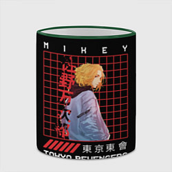Кружка 3D Майки Тосва токийские мстители, цвет: 3D-зеленый кант — фото 2