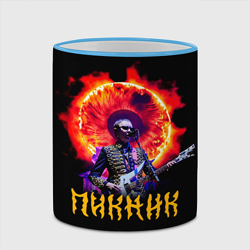 Кружка цветная Пикник Эдмунд Шклярский / 3D-Небесно-голубой кант – фото 2