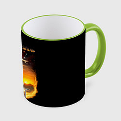 Кружка 3D Ария Штиль, цвет: 3D-светло-зеленый кант