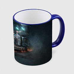 Кружка 3D Neo truck, цвет: 3D-синий кант