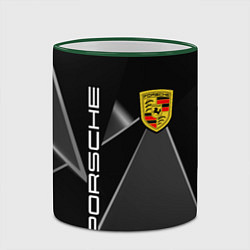 Кружка 3D Порше Porsche, цвет: 3D-зеленый кант — фото 2