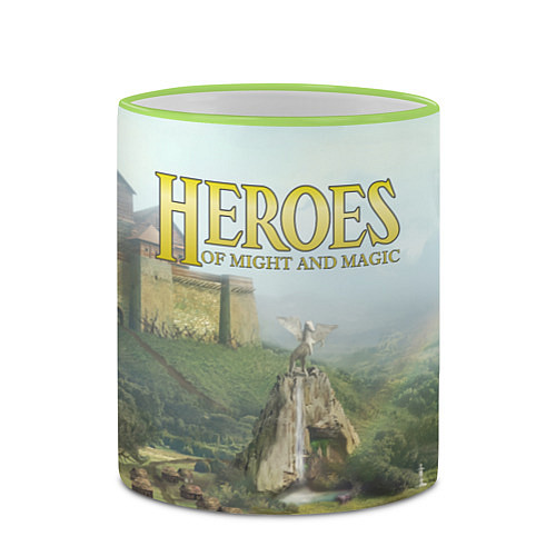 Кружка цветная Оплот Heroes of Might and Magic 3 Z / 3D-Светло-зеленый кант – фото 2