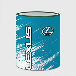 Кружка 3D Лексус Lexus, цвет: 3D-зеленый кант — фото 2