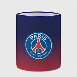 Кружка 3D PSG ПСЖ PARIS SAINT GERMAIN, цвет: 3D-синий кант — фото 2