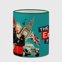 Кружка 3D Лучший учитель английского языка, цвет: 3D-зеленый кант — фото 2