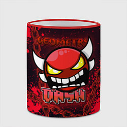 Кружка 3D Geometry Dash: Red Evil, цвет: 3D-красный кант — фото 2