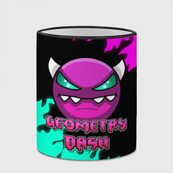 Кружка 3D Geometry Dash, цвет: 3D-черный кант — фото 2