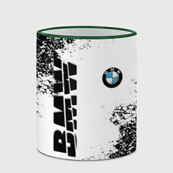 Кружка 3D BMW БМВ РАЗРЕЗАННОЕ ЛОГО, цвет: 3D-зеленый кант — фото 2
