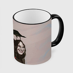 Кружка 3D Ozzy Osbourne, цвет: 3D-черный кант