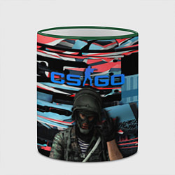 Кружка 3D Point Disarray Буйство красок, цвет: 3D-зеленый кант — фото 2