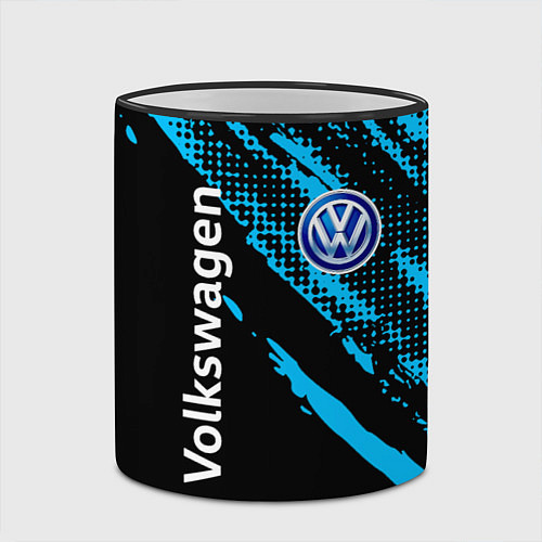 Кружка цветная Volkswagen Фольксваген / 3D-Черный кант – фото 2
