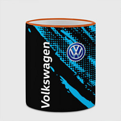 Кружка 3D Volkswagen Фольксваген, цвет: 3D-оранжевый кант — фото 2