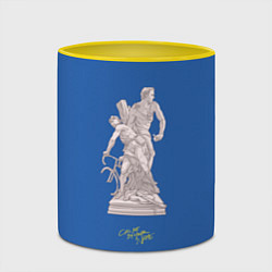 Кружка 3D CMbYN скульптура Тимоти Шаламе Арми Хаммер, цвет: 3D-белый + желтый — фото 2