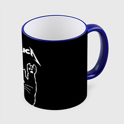 Кружка 3D METALLICA МЕТАЛЛИКА, цвет: 3D-синий кант