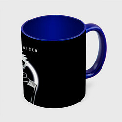 Кружка 3D Годжо Сатору Магическая битва, цвет: 3D-белый + синий