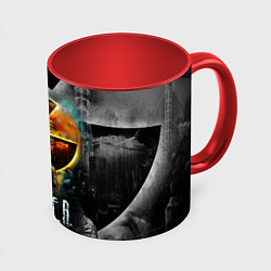 Кружка 3D STALKER SHADOW OF CHERNOBYL СТАЛКЕР ТЕНИ ЧЕРНОБЫЛЯ, цвет: 3D-белый + красный