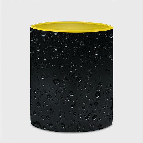 Кружка цветная Ночной дождь / 3D-Белый + желтый – фото 2