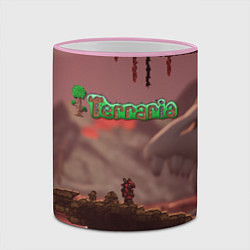 Кружка 3D Terraria Тэррария, цвет: 3D-розовый кант — фото 2