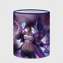 Кружка 3D LEAGUE OF LEGENDS AKALI ЛИГА ЛЕГЕНД АКАЛИ, цвет: 3D-синий кант — фото 2