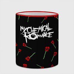 Кружка 3D MY CHEMICAL ROMANCE РОЗЫ MCR ROSES, цвет: 3D-красный кант — фото 2