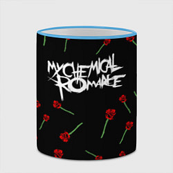 Кружка 3D MY CHEMICAL ROMANCE РОЗЫ MCR ROSES, цвет: 3D-небесно-голубой кант — фото 2