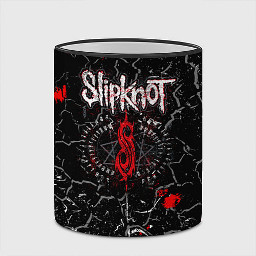 Кружка цветная Slipknot Rock Слипкнот Музыка Рок Гранж / 3D-Черный кант – фото 2