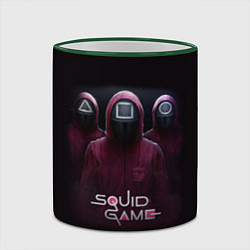 Кружка 3D SQUID GAME ИГРА В КАЛЬМАРА СОТРУДНИКИ, цвет: 3D-зеленый кант — фото 2