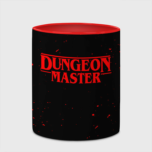 Кружка цветная DUNGEON MASTER BLOOD ГАЧИМУЧИ / 3D-Белый + красный – фото 2