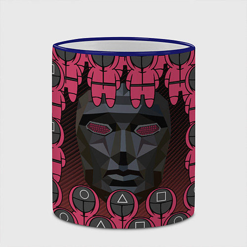 Кружка цветная ВЕДУЩИЙ С ОХРАННОЙ GUARDS / 3D-Синий кант – фото 2