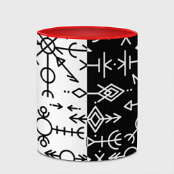 Кружка 3D ДРЕВНИЕ СЛАВЯНСКИЕ РУНЫ, цвет: 3D-белый + красный — фото 2