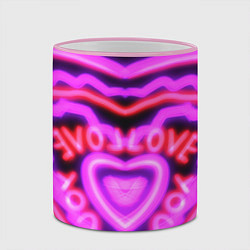 Кружка 3D Lover love, цвет: 3D-розовый кант — фото 2