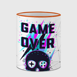 Кружка 3D Game OVER - NEON 3D, цвет: 3D-оранжевый кант — фото 2