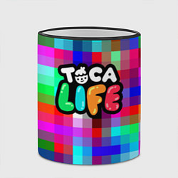 Кружка 3D Toca Life: Pixels, цвет: 3D-черный кант — фото 2