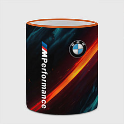 Кружка 3D BMW M PERFORMANCE NEON БМВ М НЕОН, цвет: 3D-оранжевый кант — фото 2