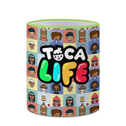 Кружка 3D Toca Life, цвет: 3D-светло-зеленый кант — фото 2